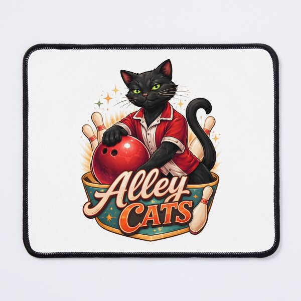 Item preview, Bowling Black Cat Alley Cats Team designed and sold by Artmares.