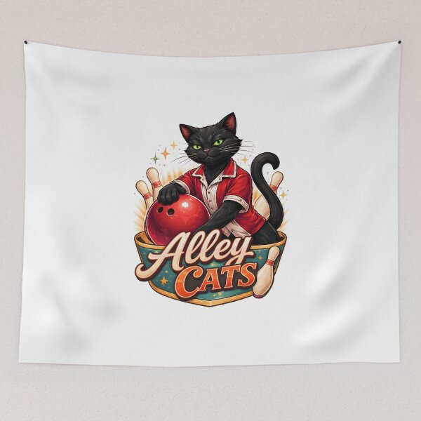 Item preview, Bowling Black Cat Alley Cats Team designed and sold by Artmares.