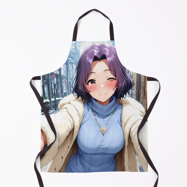 Item preview, Azusa Hamaoka Grand Blue Winter Selfie Blue Charm designed and sold by MicaheHaffner.