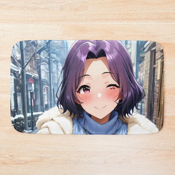 Item preview, Azusa Hamaoka Grand Blue Winter Selfie Blue Charm designed and sold by MicaheHaffner.