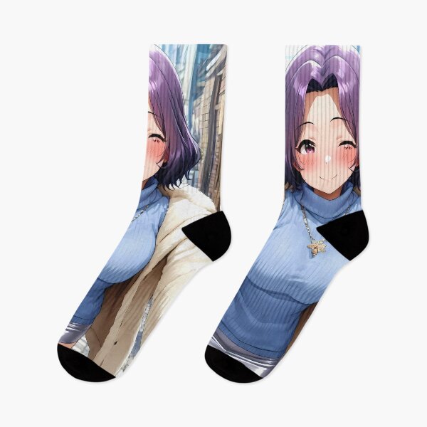 Item preview, Azusa Hamaoka Grand Blue Winter Selfie Blue Charm designed and sold by MicaheHaffner.