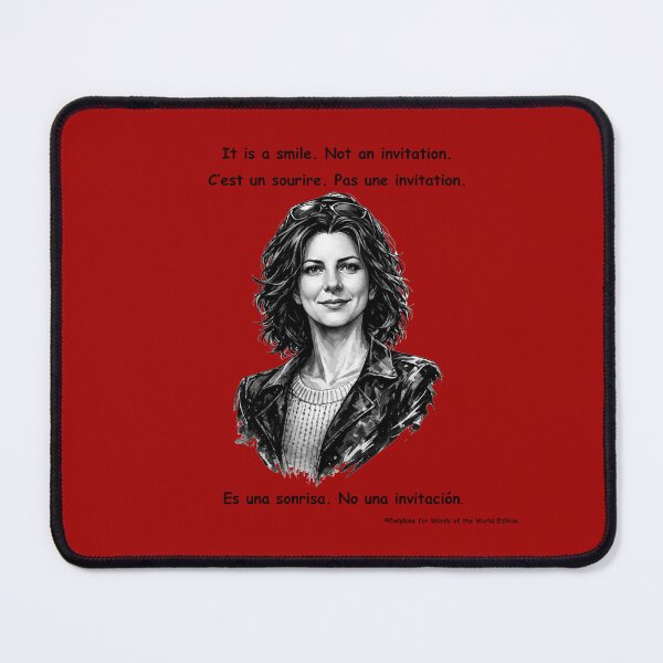 Item preview, It is a smile. Not an invitation (English/Spanish/French) designed and sold by Words of the World Edition.