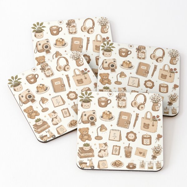 Item preview, Soft Brown Cottagecore & Kawaii Illustration designed and sold by LunaVales.