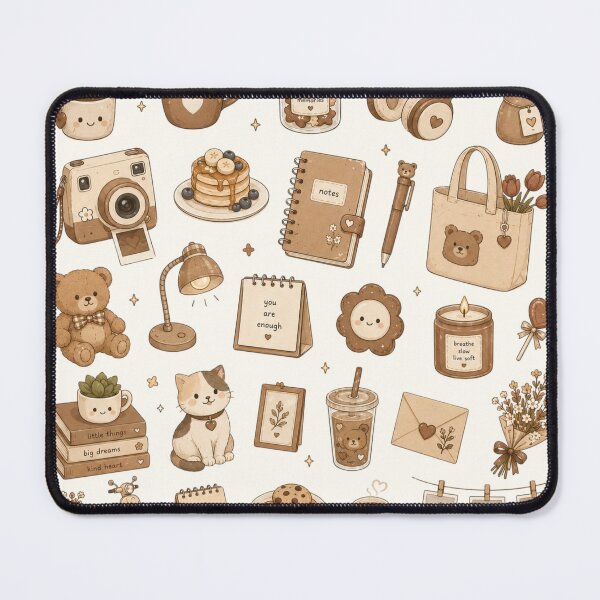 Item preview, Soft Brown Cottagecore & Kawaii Illustration designed and sold by LunaVales.