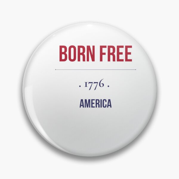 Item preview, Born Free 1776 Patriotic Minimalist Typography designed and sold by mayacreations7.