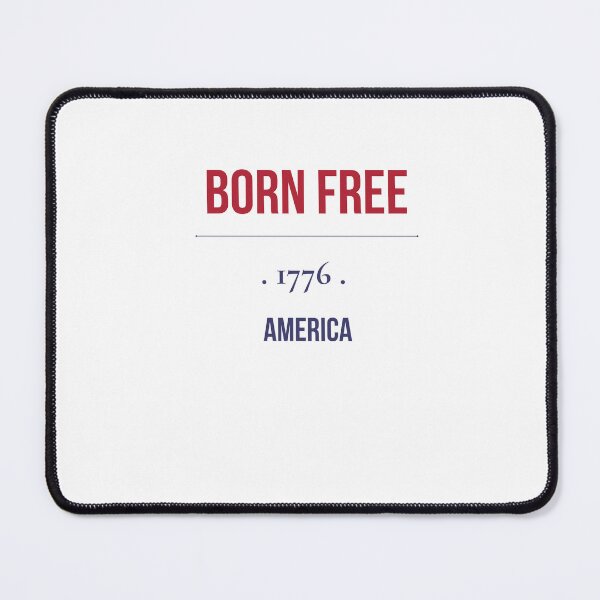 Item preview, Born Free 1776 Patriotic Minimalist Typography designed and sold by mayacreations7.