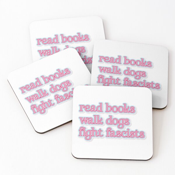 Item preview, Read Books Walk Dogs Fight Fascists – Kind Hearts Brave Minds designed and sold by JonesFlora2025.