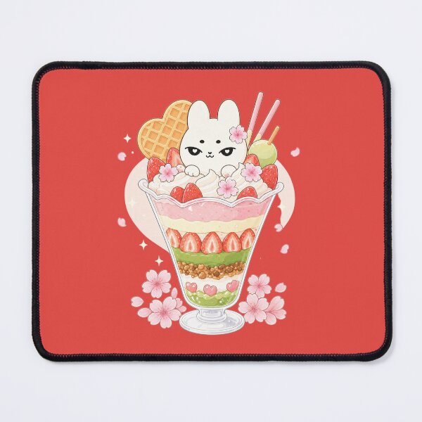 Item preview, Copy of Kawaii Sakura Strawberry Bunny Parfait designed and sold by kokoriiland.