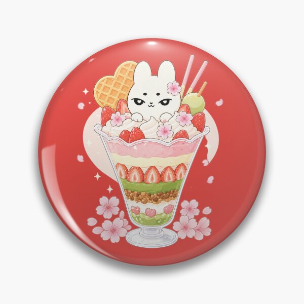 Item preview, Copy of Kawaii Sakura Strawberry Bunny Parfait designed and sold by kokoriiland.