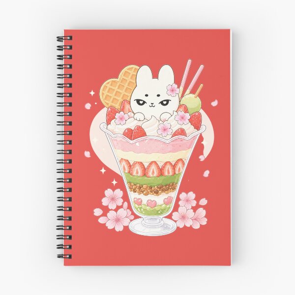 Item preview, Copy of Kawaii Sakura Strawberry Bunny Parfait designed and sold by kokoriiland.
