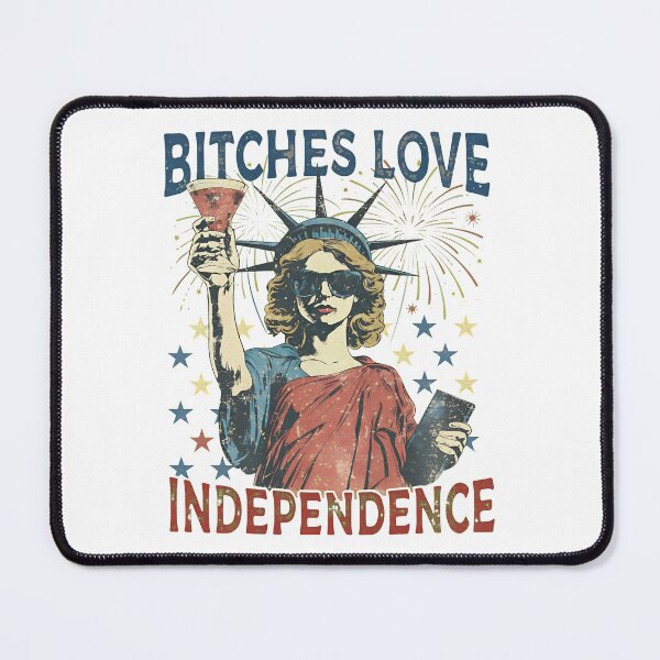 Item preview, Retro Bitches Love Independence Funny Patriotic designed and sold by thomas-frame.