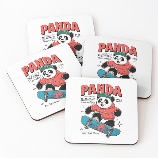 Item preview, Retro Street Culture Panda Skateboarding Fun designed and sold by Taans-Creation.