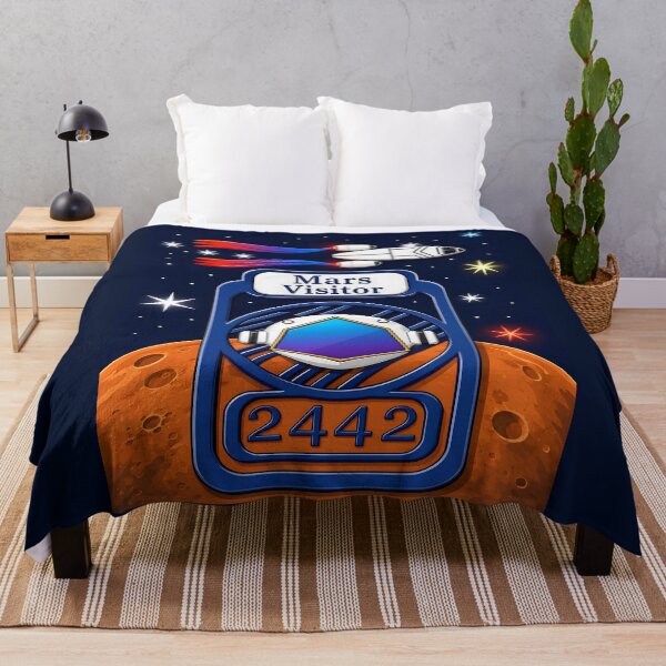 Item preview, Mars Visitor 2442 Futuristic Astronaut Rocket Design designed and sold by ThiagoSDantas.