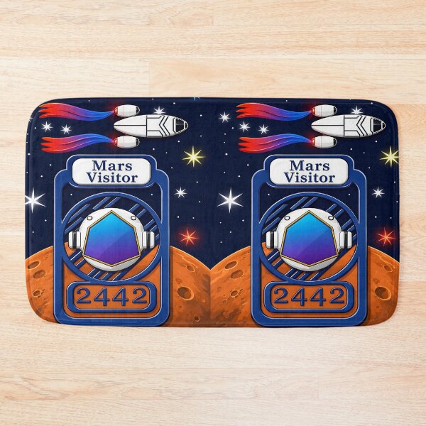 Item preview, Mars Visitor 2442 Futuristic Astronaut Rocket Design designed and sold by ThiagoSDantas.