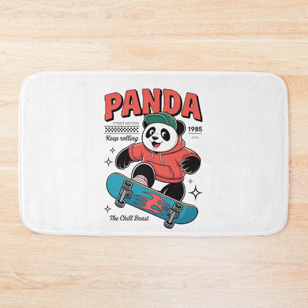 Item preview, Retro Street Culture Panda Skateboarding Fun designed and sold by Taans-Creation.