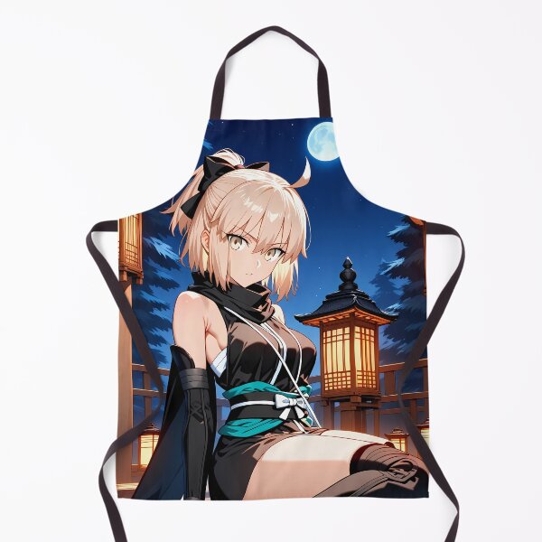 Item preview, Sakura Saber Okita Souji Fate Grand Order Moonlit Terrace Pose designed and sold by MicaheHaffner.