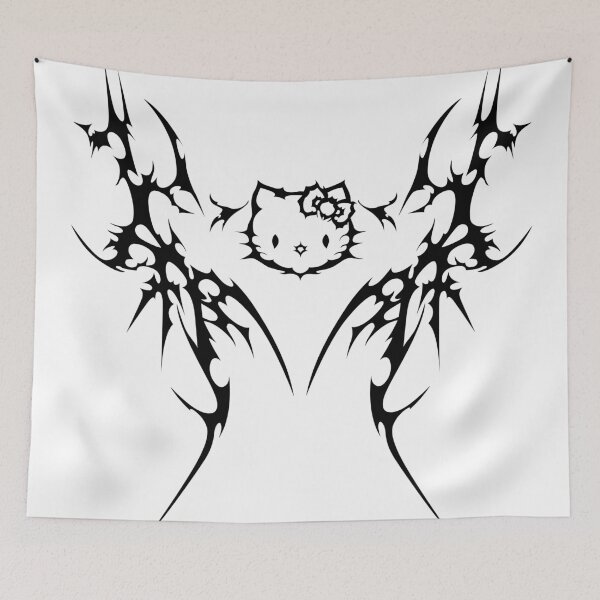 Item preview, Hello Cyber Dark kitten. Hello Tribal Cybergoth kitten. designed and sold by Tribalgothss.
