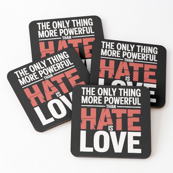 Item preview, The Only Thing More Powerful Than Hate Is Love designed and sold by tmerchtrends.