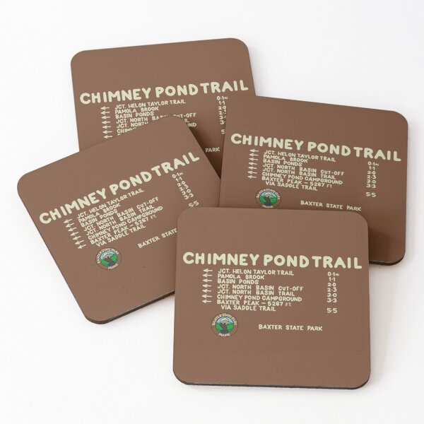 Item preview, Chimney Pond Trail Sign designed and sold by Mountain Bound Designs.