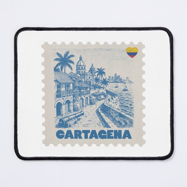 Item preview, Cartagena Colombia Vintage Stamp Illustration designed and sold by By Jonh.