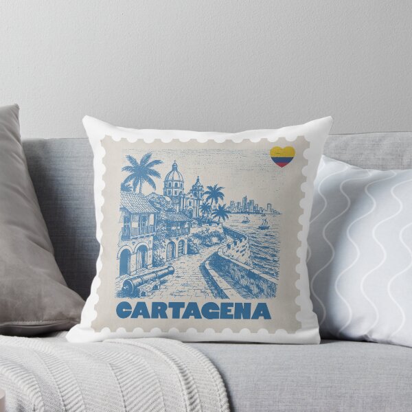Item preview, Cartagena Colombia Vintage Stamp Illustration designed and sold by By Jonh.