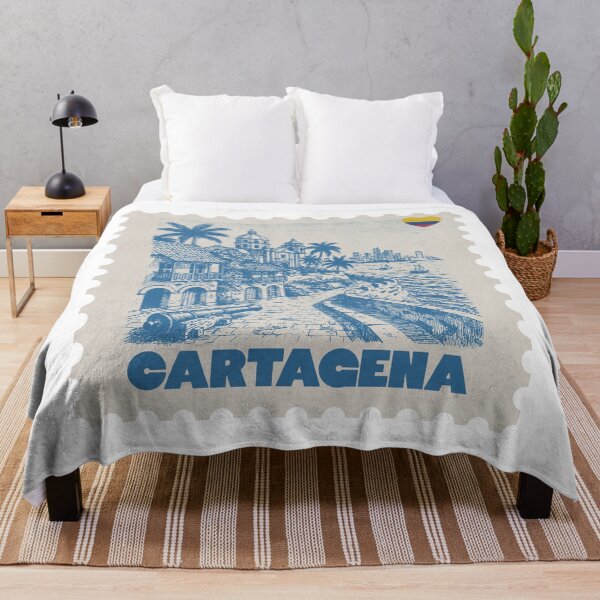 Item preview, Cartagena Colombia Vintage Stamp Illustration designed and sold by By Jonh.