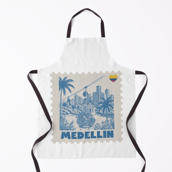 Item preview, Medellin Colombia Vintage Stamp Illustration designed and sold by By Jonh.
