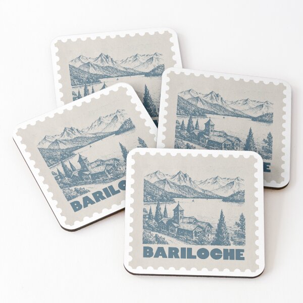 Item preview, Bariloche Argentina Vintage Stamp Illustration designed and sold by By Jonh.