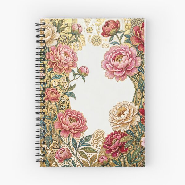 Item preview, Gustav Klimt Style Golden Peony Art Nouveau Floral designed and sold by LiluGross.