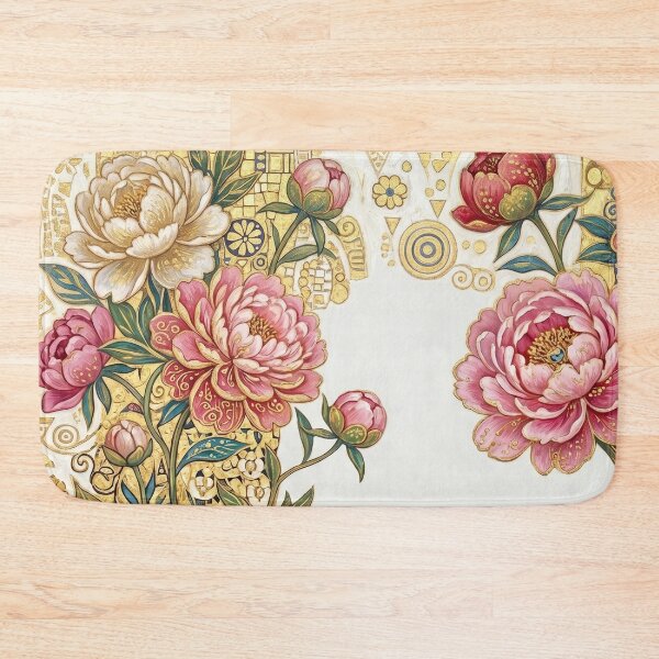 Item preview, Gustav Klimt Style Golden Peony Art Nouveau Floral designed and sold by LiluGross.