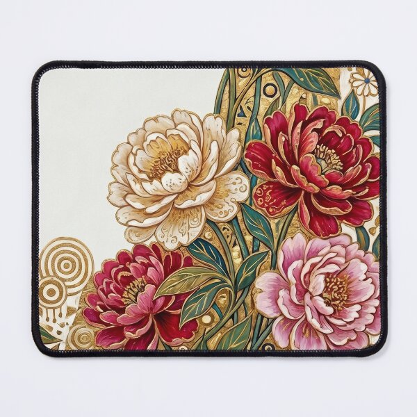 Item preview, Gustav Klimt Style Golden Peony Art Nouveau Floral designed and sold by LiluGross.