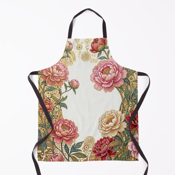 Item preview, Gustav Klimt Style Golden Peony Art Nouveau Floral designed and sold by LiluGross.