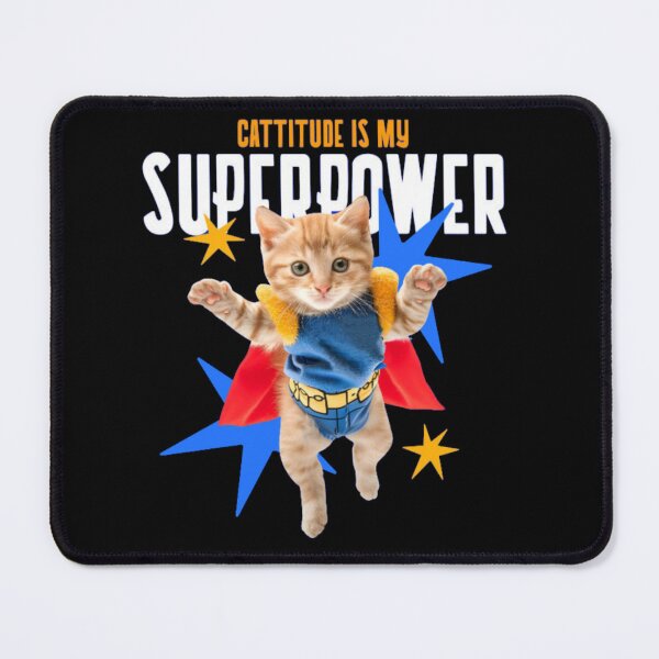 Item preview, Superhero Cat Cattitude Is My Superpower designed and sold by GenZFashion000.