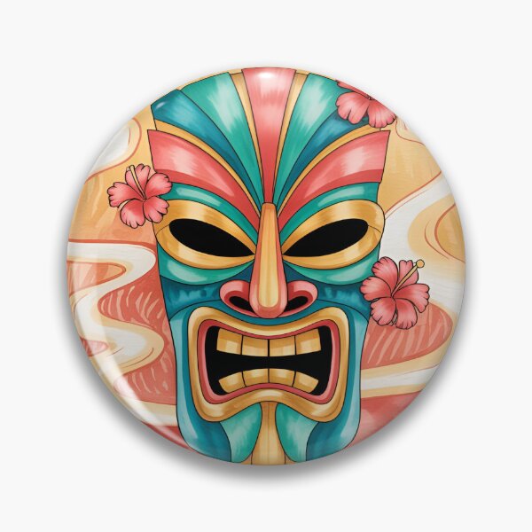 Item preview, Tropical Tiki Mask and Sunset designed and sold by CAutumnTrapp.