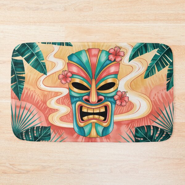 Item preview, Tropical Tiki Mask and Sunset designed and sold by CAutumnTrapp.