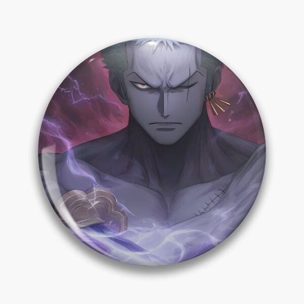 Item preview, Roronoa Zoro One Piece Purple Aura Dark Anime Focus designed and sold by Williamhallano.