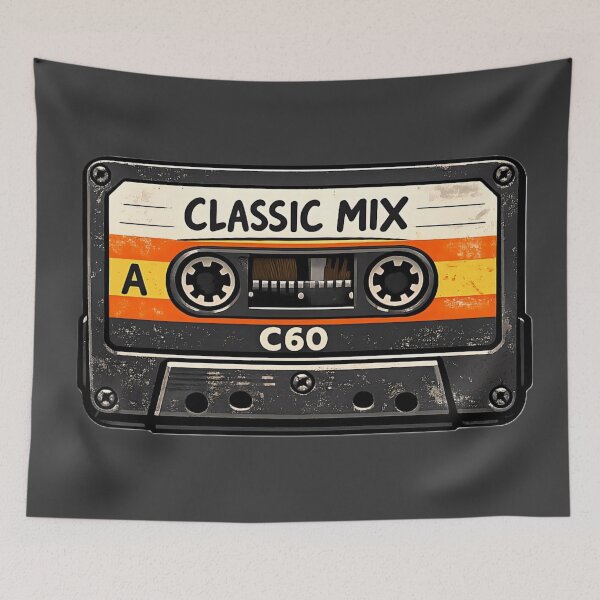 Item preview, Vintage Cassette Tape Nostalgia Music Culture Art Print designed and sold by PinUpPizzazz.