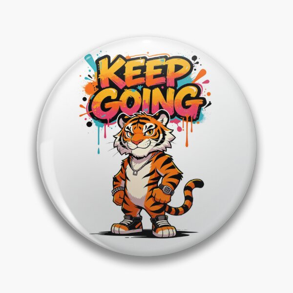 Item preview, Keep Going Tiger Dynamic Graffiti designed and sold by LINSSEX Style • Urban & Sport Streetwear.