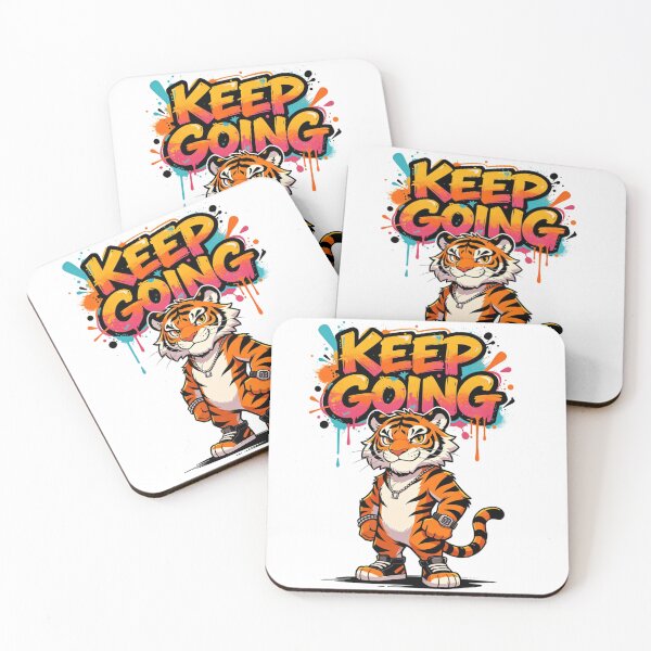 Item preview, Keep Going Tiger Dynamic Graffiti designed and sold by LINSSEX Style • Urban & Sport Streetwear.