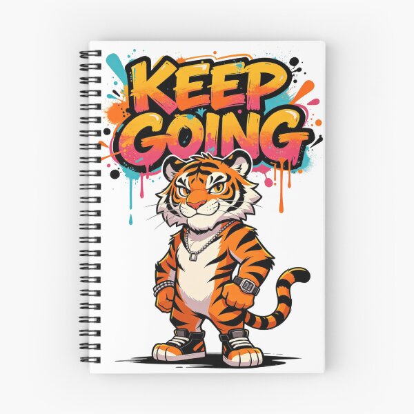 Item preview, Keep Going Tiger Dynamic Graffiti designed and sold by LINSSEX Style • Urban & Sport Streetwear.