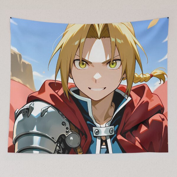 Item preview, Edward Elric Fullmetal Alchemist Desert Sky Heroic Reach designed and sold by Williamhallano.