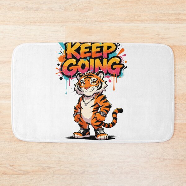 Item preview, Keep Going Tiger Dynamic Graffiti designed and sold by LINSSEX Style • Urban & Sport Streetwear.