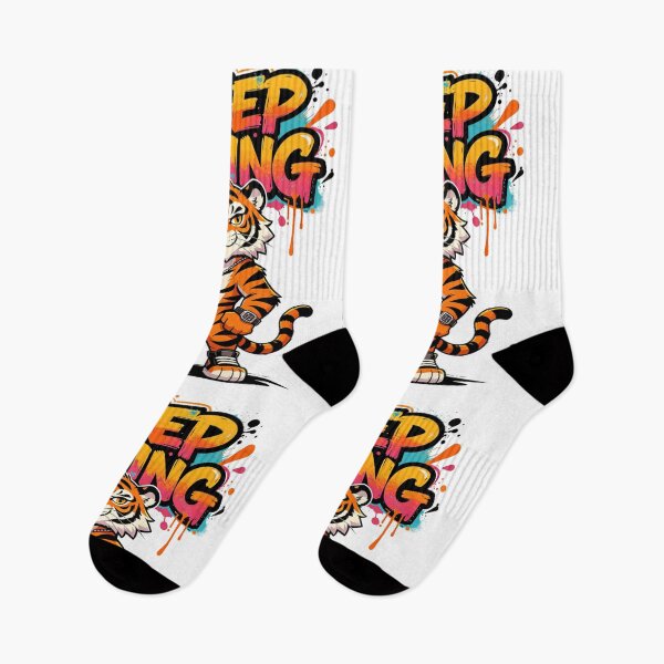 Item preview, Keep Going Tiger Dynamic Graffiti designed and sold by LINSSEX Style • Urban & Sport Streetwear.