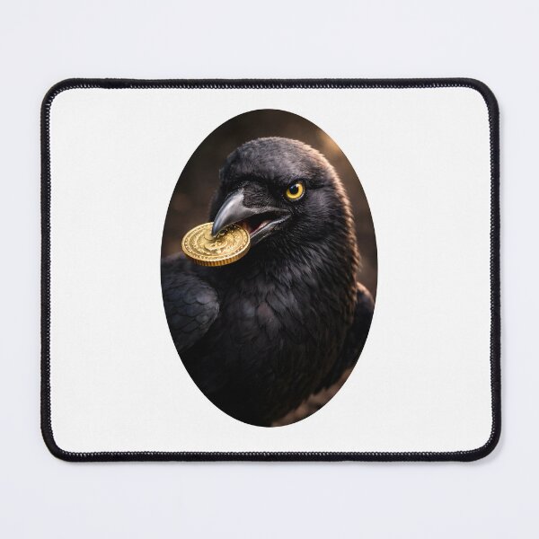 Item preview, Raven With Gold Coin Dark Treasure Portrait designed and sold by Artmares.