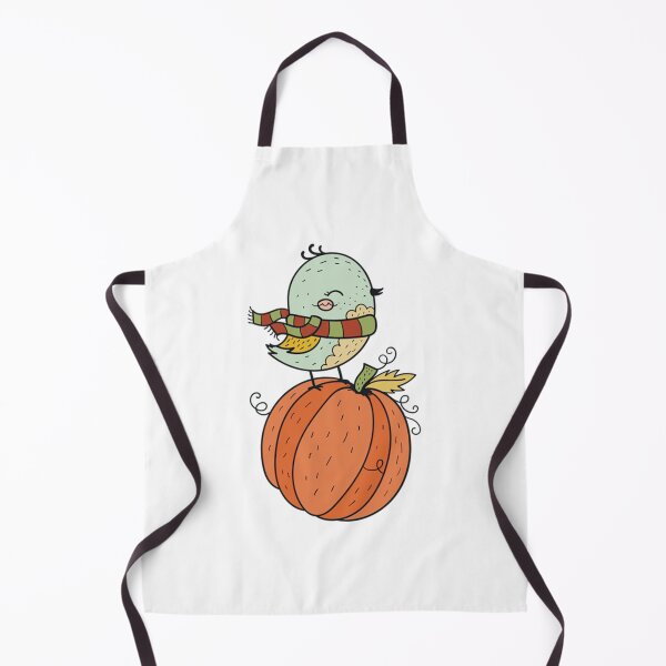 Item preview, Sweet Harvest Bird Sitting on Big Pumpkin Fall Art designed and sold by Vpartdesign.