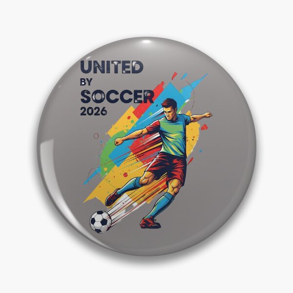 Item preview, United By Soccer 2026 Vibrant Abstract Player designed and sold by UrbanPrts.