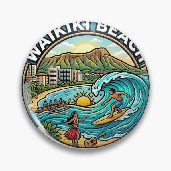 Item preview, WAIKIKI BEACH OAHU HAWAII USA designed and sold by likbatonboot.