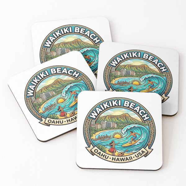 Item preview, WAIKIKI BEACH OAHU HAWAII USA designed and sold by likbatonboot.