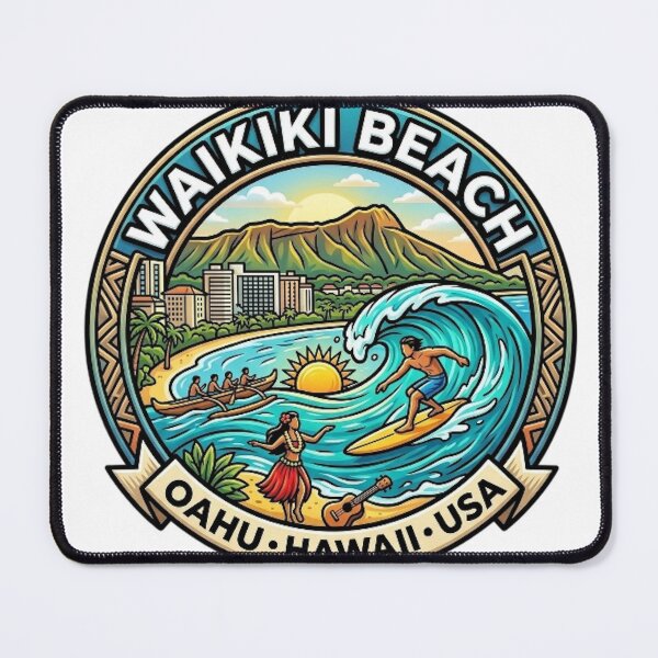Item preview, WAIKIKI BEACH OAHU HAWAII USA designed and sold by likbatonboot.