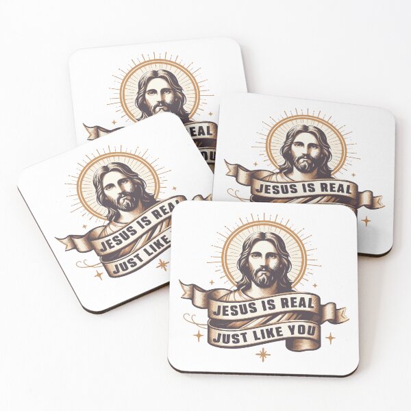 Item preview, Jesus Is Real Just Like You – Christian Faith Quote designed and sold by Scaryzz.